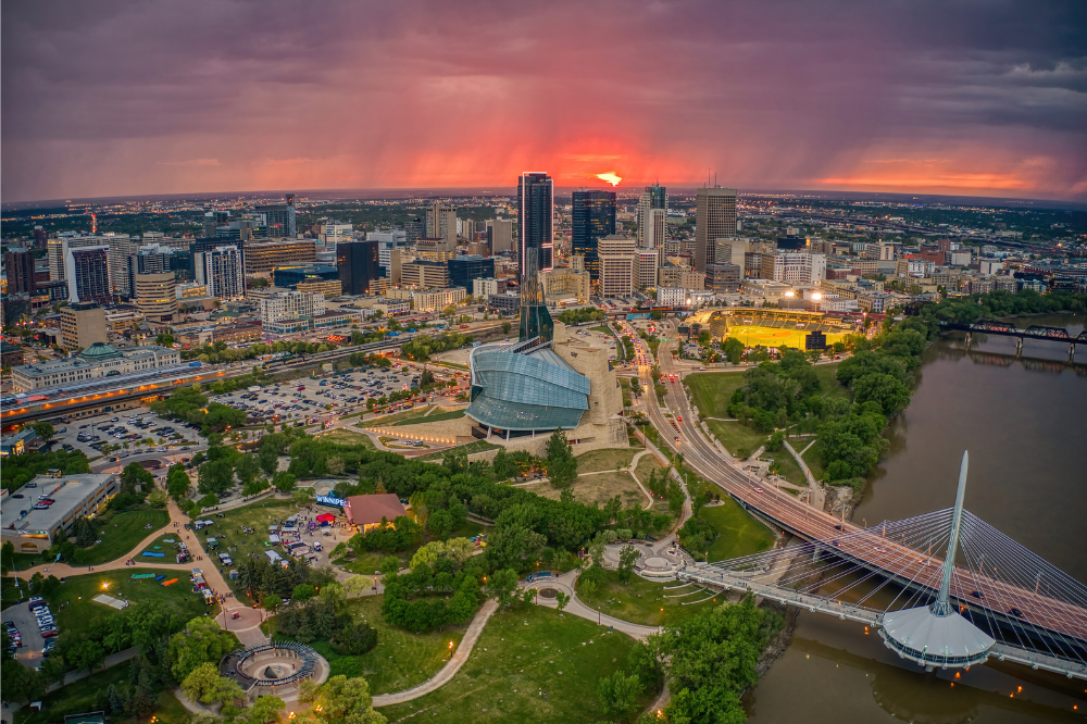 Winnipeg Manitoba skyline