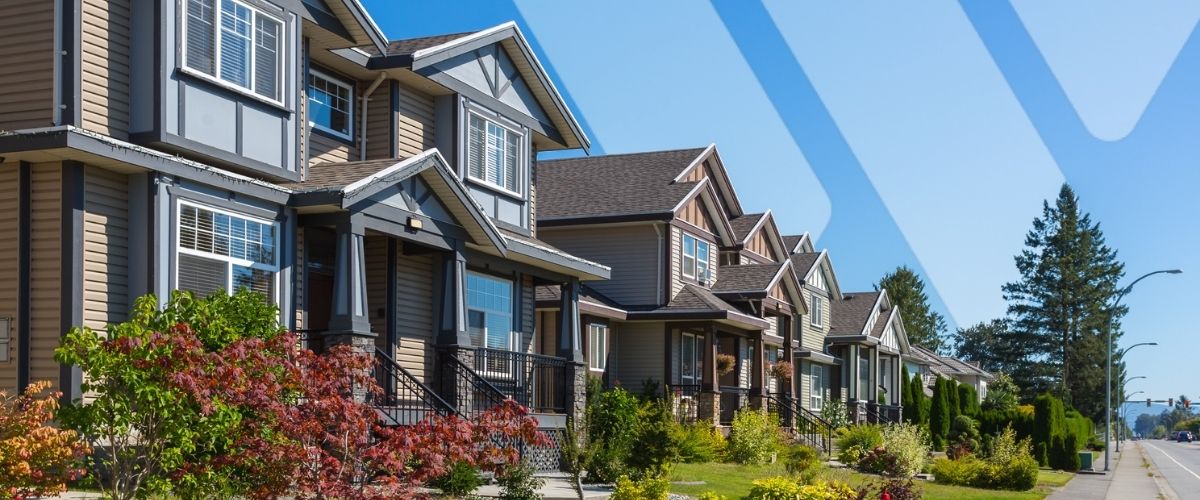 is home insurance mandatory in canada? Line of homes on a canadian street
